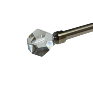 FIN 25mm FACET-ANTIQUE BRASS