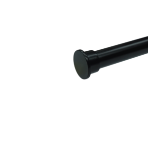 FIN 25mm  FLAT END CAP -BLACK